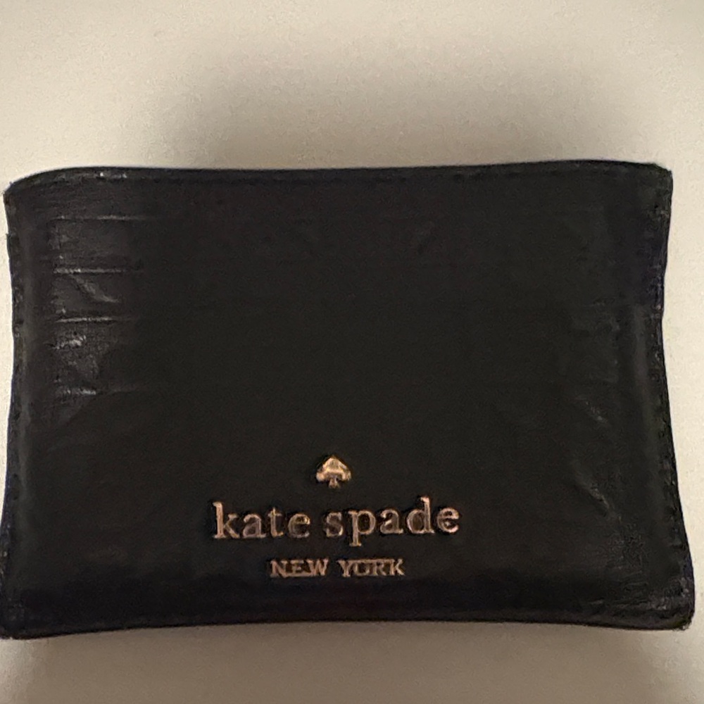 Kate Spade Black Leather Card Holder